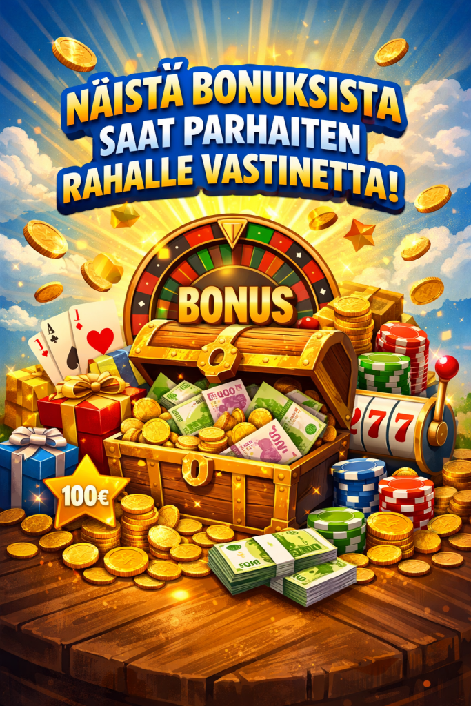 Näistä bonuksista saat parhaiten rahalle vastinetta